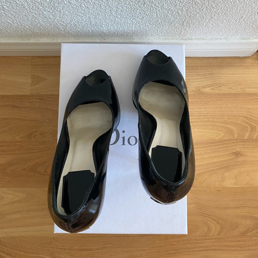 Dior Miss Dior Escarpin12 Peep Toe Pumps (Size 38) - Picture 7 of 9
